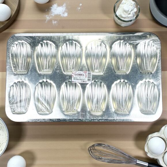 3 Madeleine Madeline Baking Sheets Molds Pan Made In France Traditional Pans - Picture 1 of 10